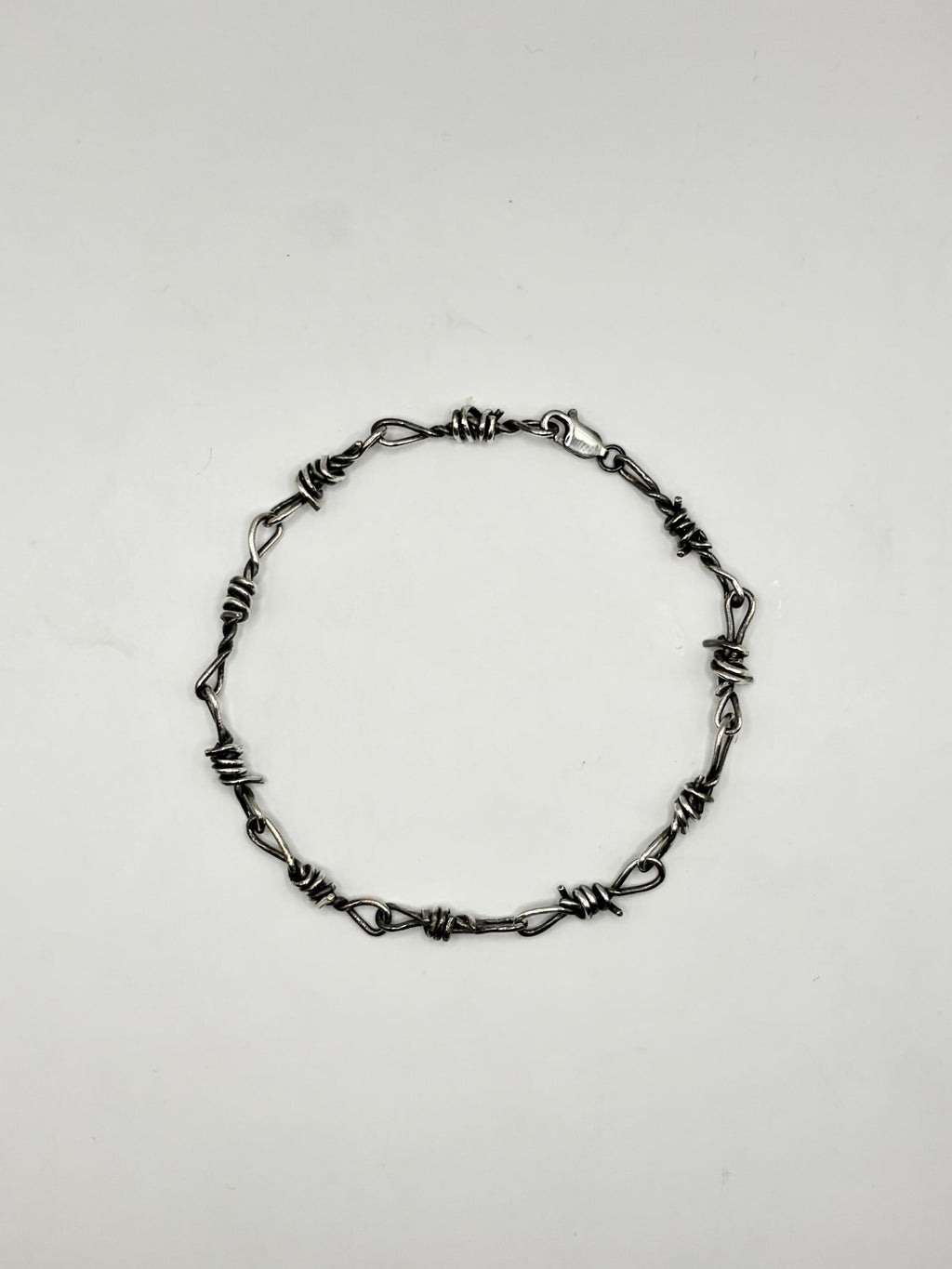 Barbed Wire Bracelet 18 gauge Sterling Silver Wire