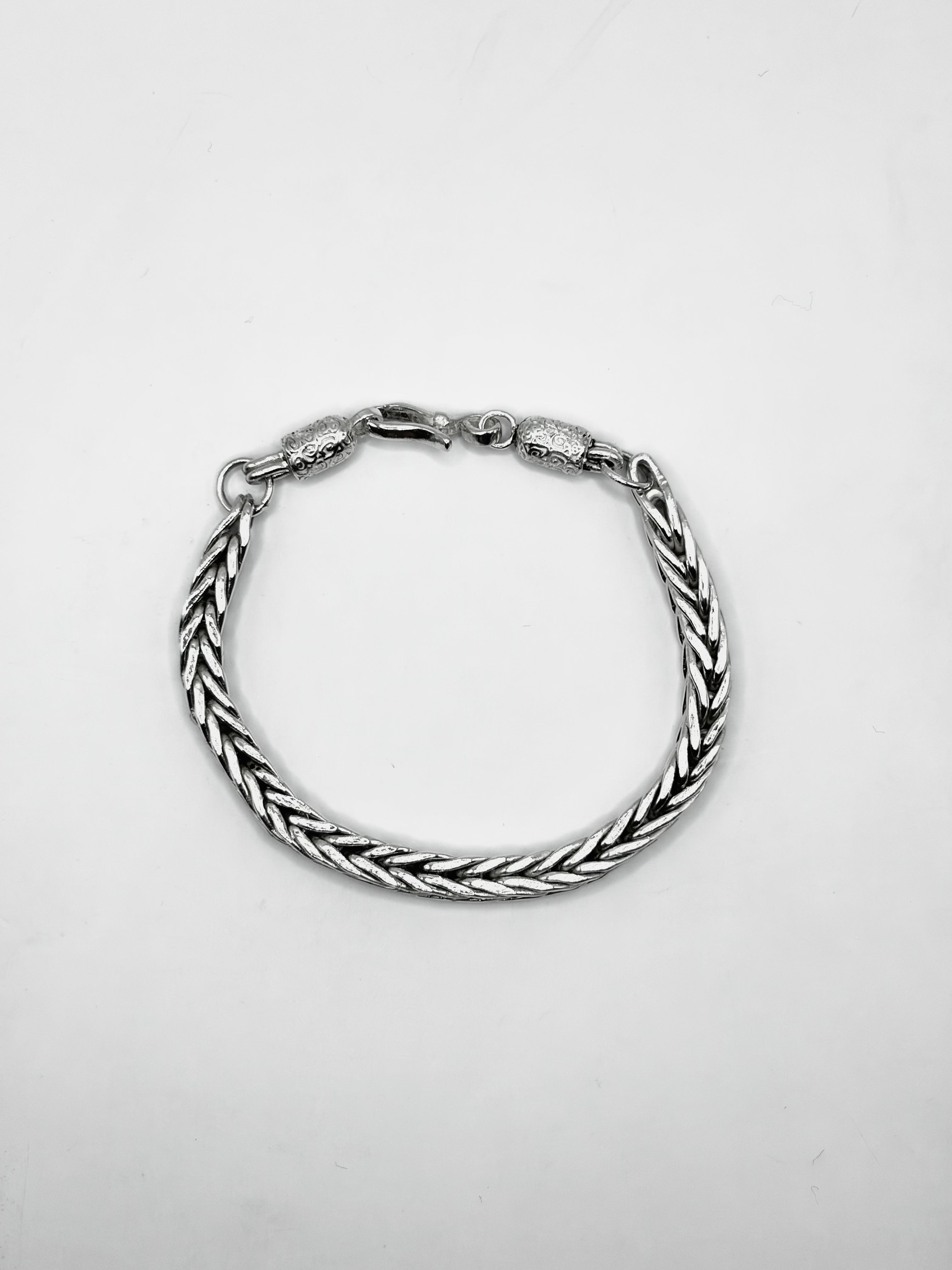 Handmade Foxtail Bracelet, .925 Sterling Silver