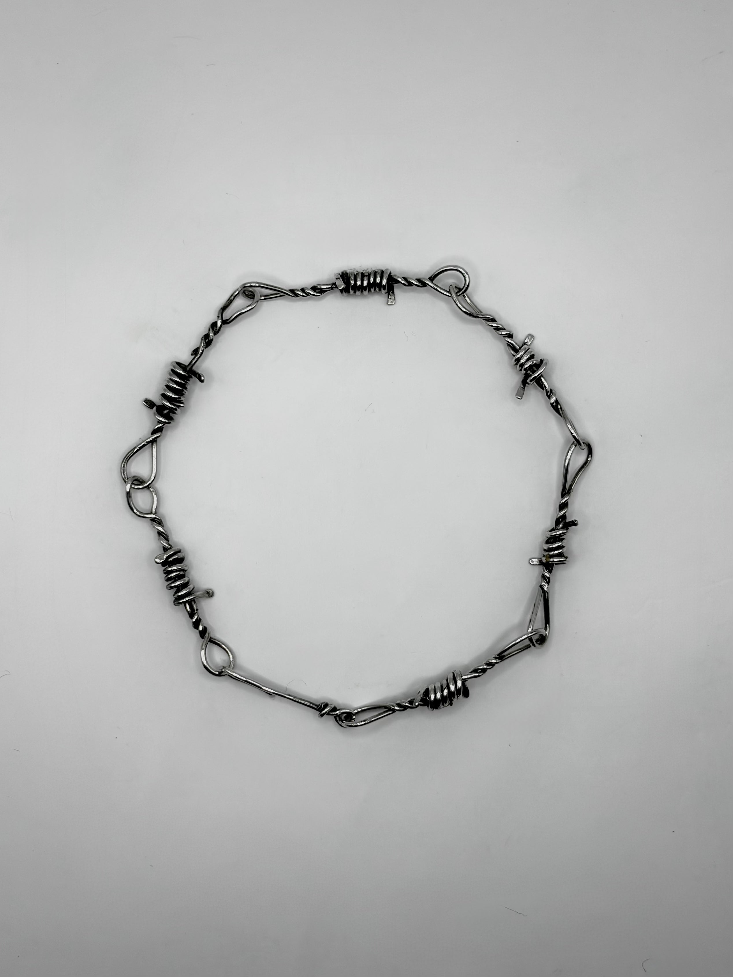 V2 Barbed Wire Bracelet 20 gauge Sterling Silver Wire