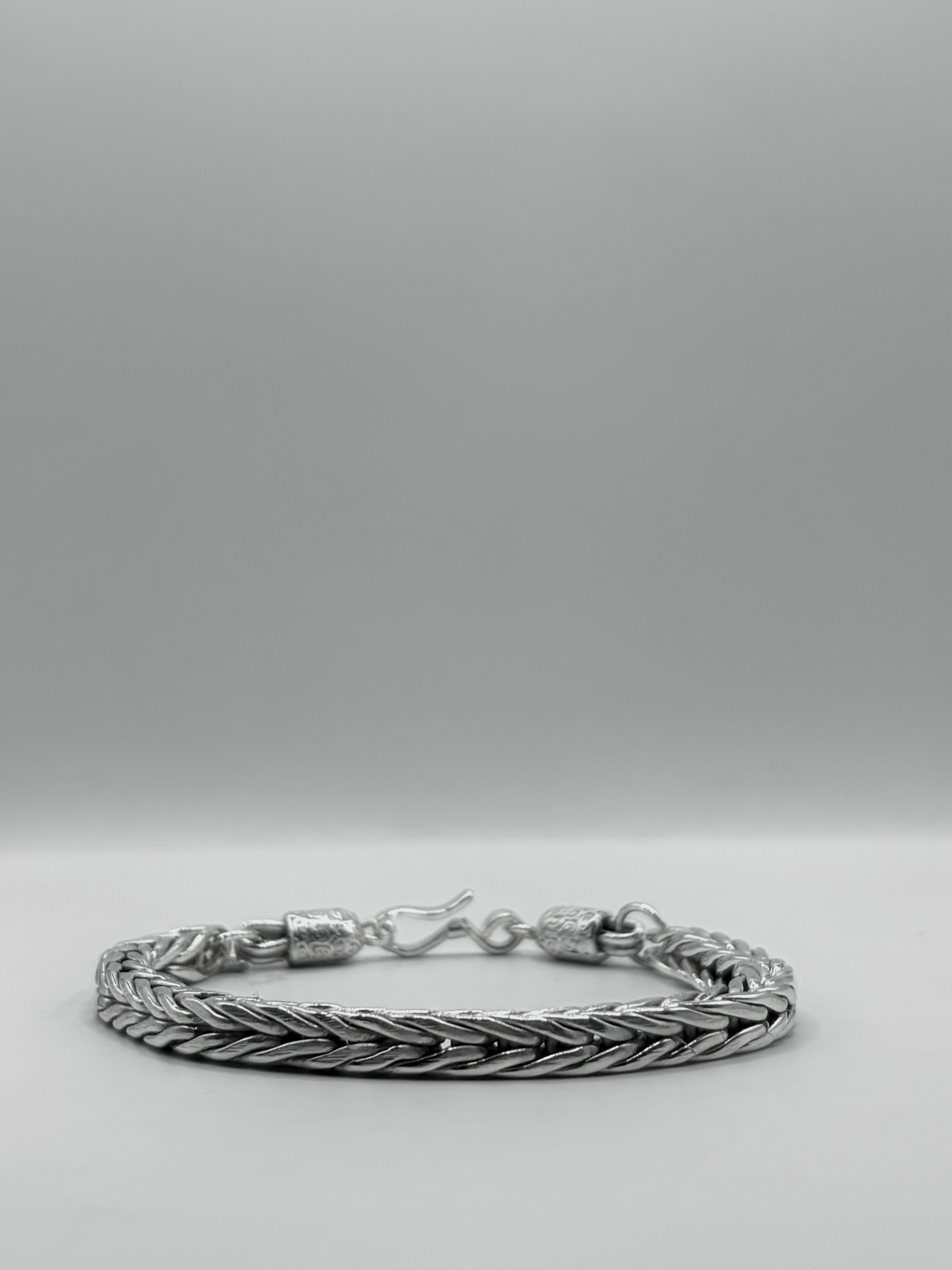 Handmade Foxtail Bracelet, .925 Sterling Silver
