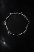 V2 Barbed Wire Bracelet 20 gauge Sterling Silver Wire