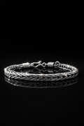 Handmade Foxtail Bracelet, .925 Sterling Silver