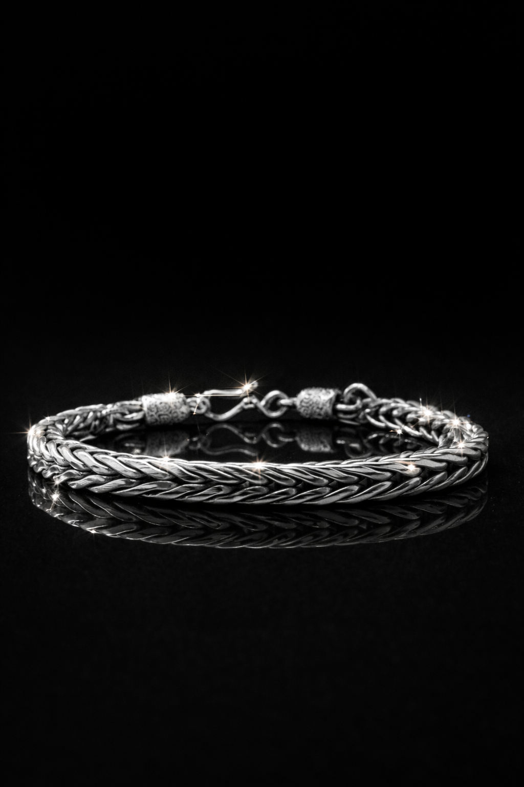 Handmade Foxtail Bracelet, .925 Sterling Silver