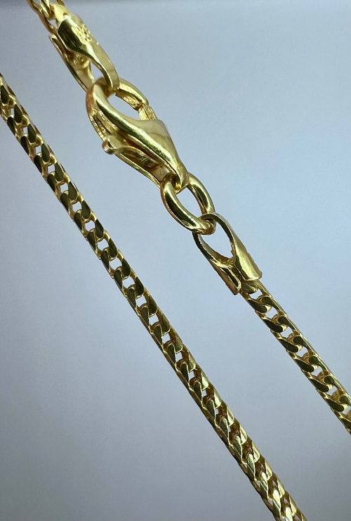 Gold Plated Franco Chain 1.3mm