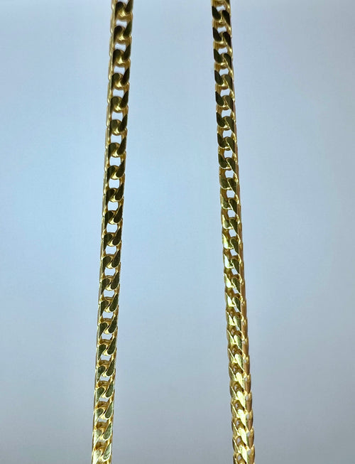 Gold Plated Franco Chain 1.3mm