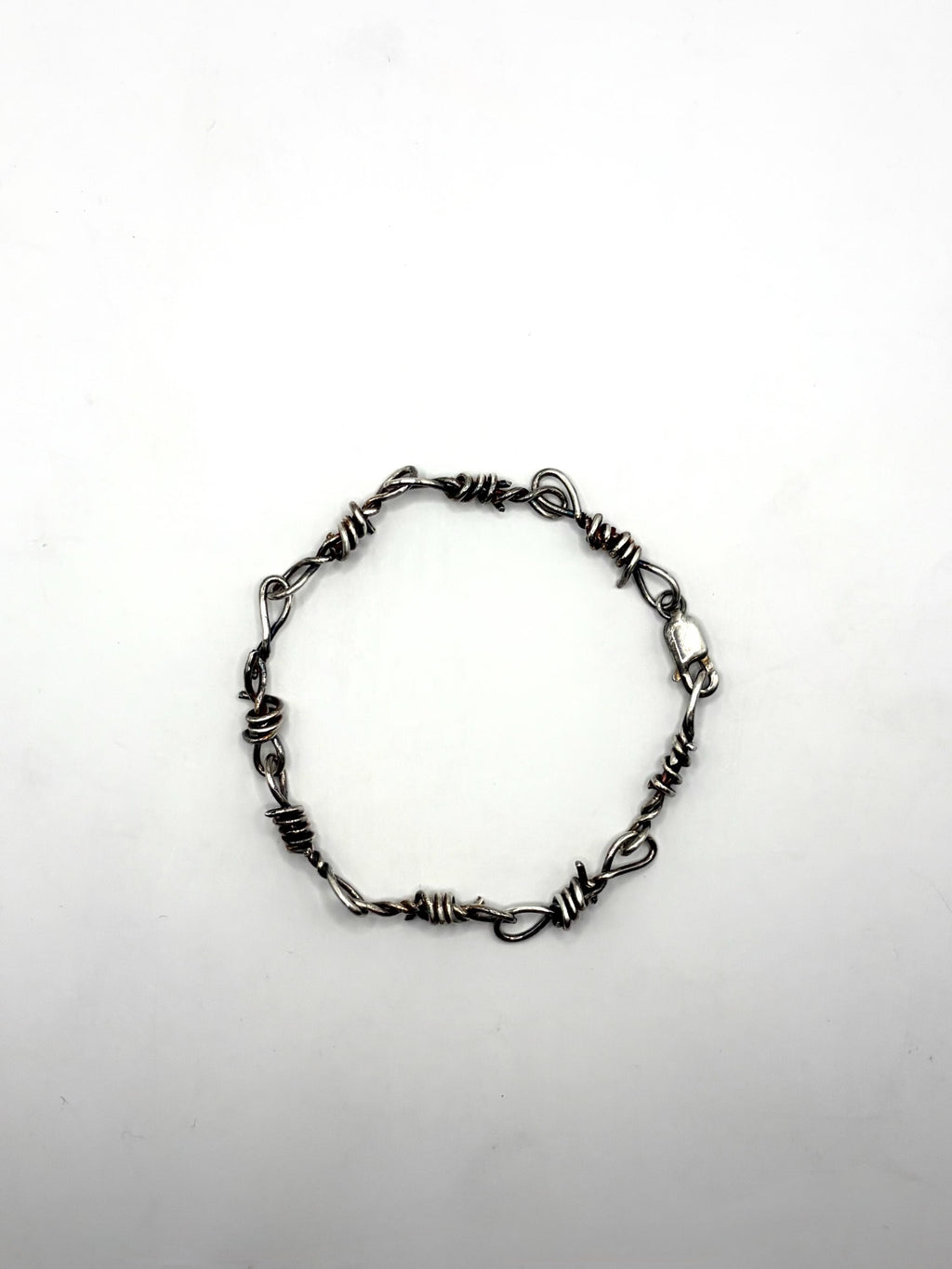 Barbed Wire Bracelet 18 gauge Sterling Silver Wire