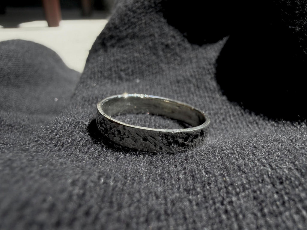 Crater Band/Ring .925 Sterling Silver